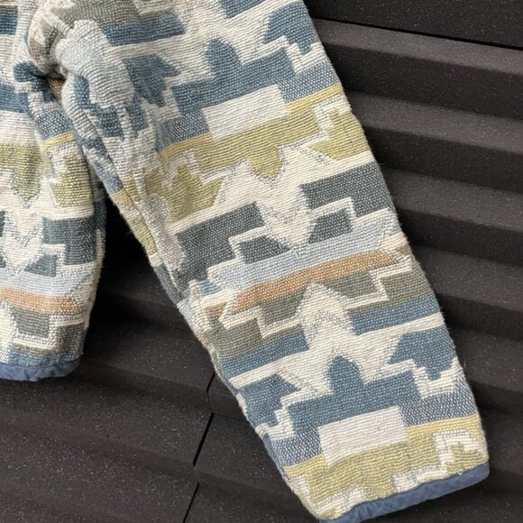 Paul Harris Design Blazer Jacket Embroidery Aztec Blue Green Women Size Small - Picture 3 of 13